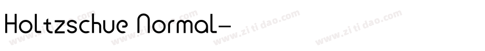 Holtzschue Normal字体转换
